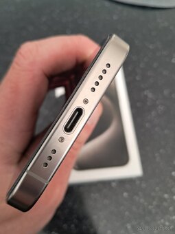Iphone 15 pro 128gb (natural titanium) TOP STAV - 6