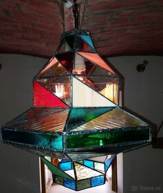 vitrážový lustr UFON - 6