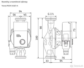 Obehové čerpadlo Yonos PICO 1.0 25/1-4 - 6
