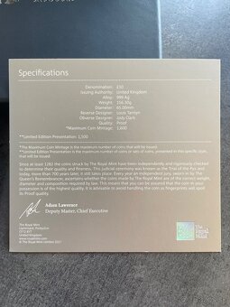 2017 Britannia 5 Oz Silver Proof limitovana edicia - 6