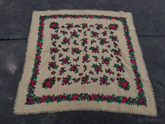 Predám starodávne kašmírové šatky a šál - 6