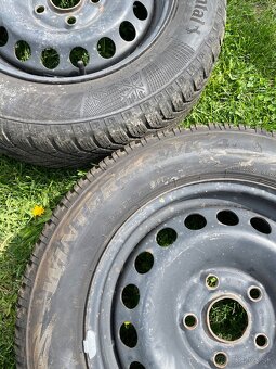 195 65 r15 Zimné gumy, plechové disky 5x112 - 6