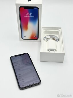 Apple iPhone X 256GB Space Gray 92% Zdravie Batérie - 6