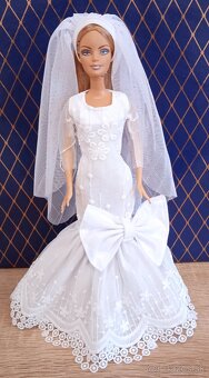 Barbie -svadobne šaty pre Barbie - 6