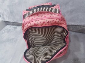 Ťahacia školská taška santoro ružová - 6