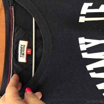 TOMMY HILFIGER originál modre damske tricko S/M - 6