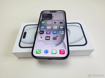 APPLE IPHONE 15 128GB BLACK,ZDRAVIE BATERKY 92% - 6
