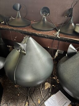 Čierne kovové lustre - 6