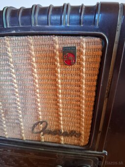 Philips Operette, bakelitove radio , funkcne - 6