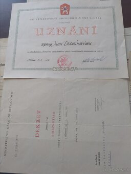 Dekrety a doklady Slovenský Štát plus ČSR - 6