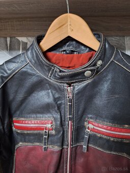 Kožená bunda zn. DIFFERENT veľ. XL - 6