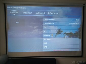 Wifi LED projektor s podporou 4K - 6