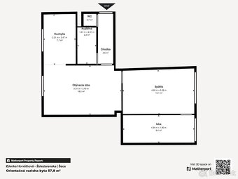ŠACA - pekný 3 izbový zariadený byt ul. Železiarenska, 64 m2 - 6