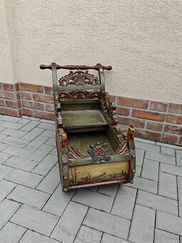 Starožitne drevené sane - 6