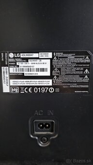 Predám LG 43" (109 cm) Smart LED televízor – model 43LH6047 - 6