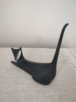 Royal dux čierna mačka brusel porcelánová soška

 - 6