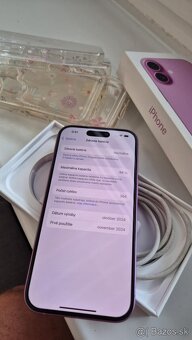 Apple iphone 16 128gb purple ako novy, záruka - 6