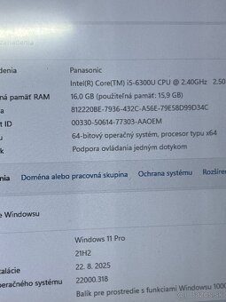 W11 Panasonic tablet i5 turbo SSD 500 - 6