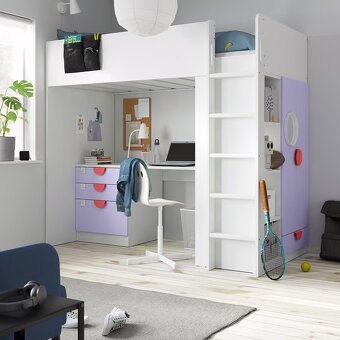 Vysoka postel IKEA SMASTAD IHNEĎ K ODBERU - 6
