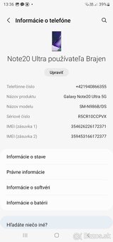 Samsung galaxy Note20 Ultra 5G - 6