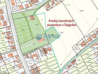 Predpredaj stavebných pozemkov v obci Šalgočka. Pozemok čísl - 6