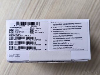 SAMSUNG Galaxy Buds FE - White / Grey, Nové komplet balenie - 6