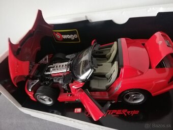 1:18 DODGE VIPER Bburago cervena, original krabica - 6