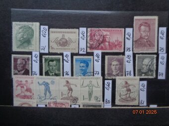 Poštové známky - ČESKOSLOVENSKO - 20 FOTO - 6