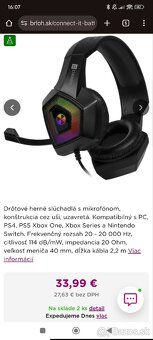 Herné slúchadlá - odber iba spolu - 6