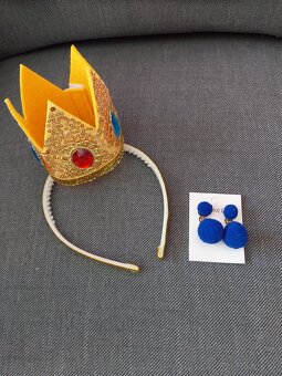 Šaty s korunkou Princezná Peach 140 - 6