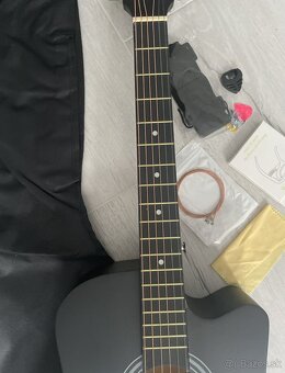 Nová akustická gitara so súpravou - 6
