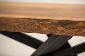 drevený stôl masívny stôl brestové drevo - 6