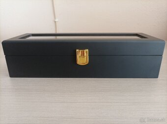 Krabička na hodinky [čierno–hnedá] - 6