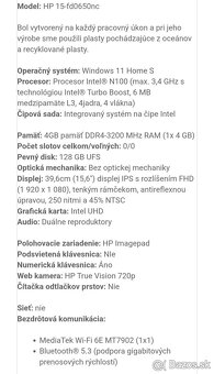 Notebook HP15 nový - 6