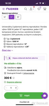 Predám repro Behringer DR112DSP - 6