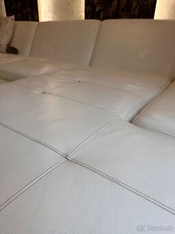 Kožená sedacia súprava v 99,9% stave. - 6