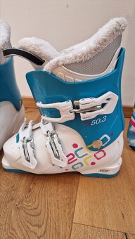 Detské lyže 130 cm + lyžiarky - 6
