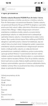 Rowenta čistička vzduchu nová 3040 - 6