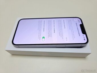 APPLE IPHONE 14 128GB PURPLE TOP STAV,BATERKA 100% - 6
