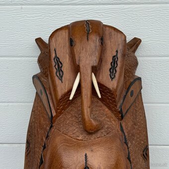 Krásná veliká africká masivní maska 77cm - 6