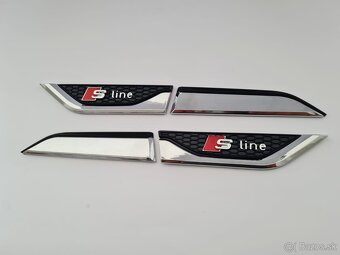 Bočné krídelká nálepky na blatník pre AUDI S-Line - 6