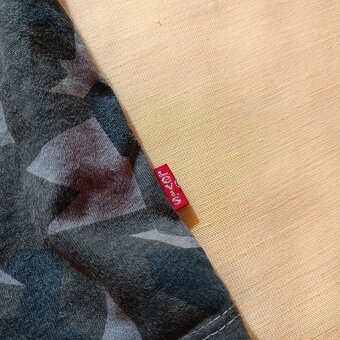 Levis maskáčové vojenské tričko s krátkym rukávom khaki XL - 6