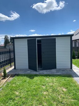 Záhradný domček TOOL SHED 3×3 m – RAL9002 / RAL7016 - 6