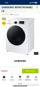 Samsung Práčka WD90TA046BELE - 6