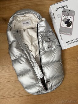 Predám zimní fusak Cybex Platinum mini Arctic Silver - 6