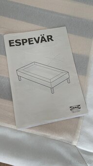 IKEA posteľ ESPEVÄR 90 x 200 cm biela - 6