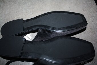 ZARA pohodlne cierne topanky s volnou pätou - 6