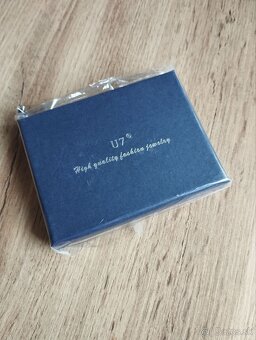 Retiazka pre mužov 12 mm hrubá pozlátená s krátkymi článk - 6