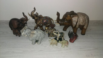 ✅ Dekoračné sošky slonov - rôzny materiál, veľkosť ✅ - 6
