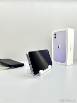 iPhone 11 PURPLE TOP STAV NOVÁ BATÉRIA - 6